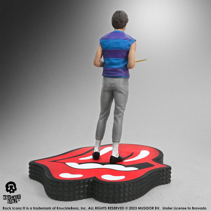 The Rolling Stones Estatua Rock Iconz Charlie Watts (Tattoo You Tour 1981) 22 cm