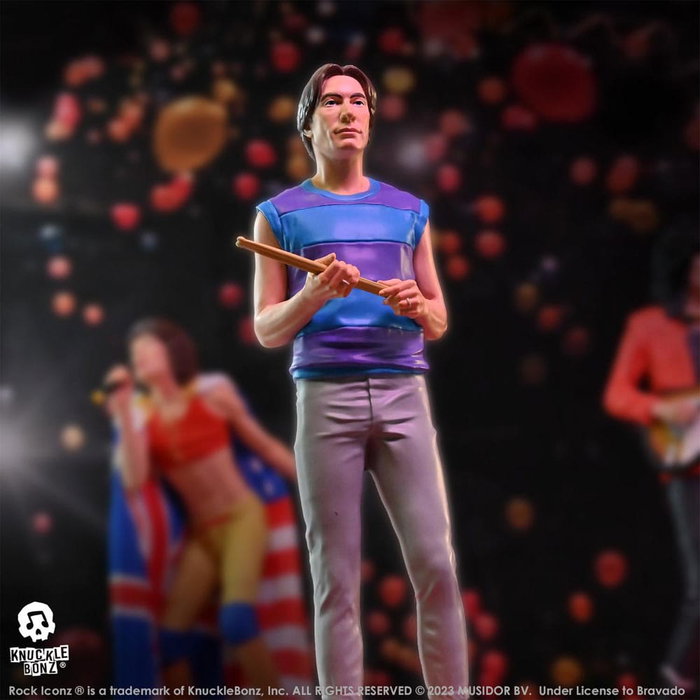 The Rolling Stones Estatua Rock Iconz Charlie Watts (Tattoo You Tour 1981) 22 cm