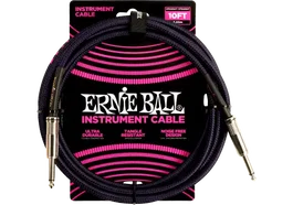 Ernie Ball Cable para Instrumento Jack-Jack SS 3m Negro/Púrpura