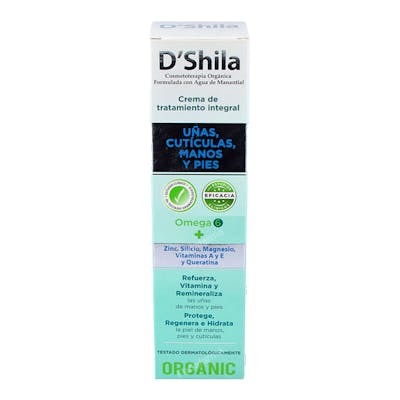 D'Shila Crema Omega 6 para Manos, Uñas, Cutículas y Pies 250 ml