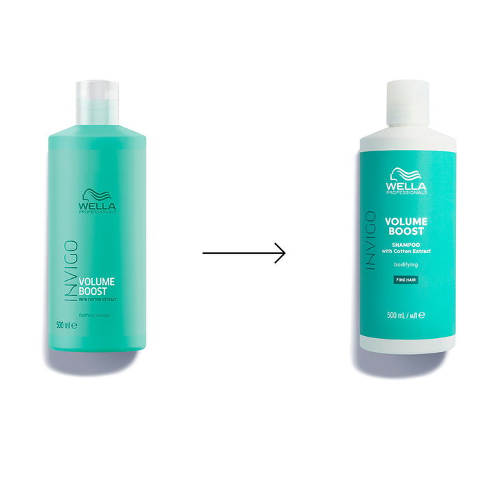 Wella Professionals INVIGO VOLUME BOOST Champú Volumen para Cabello Fino sin Volumen, con Extracto de Algodón, 500 ml
