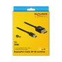 DeLOCK Cable Mini DisplayPort a DisplayPort 8K 60Hz 2m DP 1.4 Certificado 32.4 Gbit/s 7680x4320 Negro