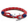 Tom Hope Pulsera Arctic 3 Doppio Giro Total Rosso Misura S