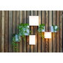 New Garden WALLY 18x18x18 Solar Wall Blanco / Negro