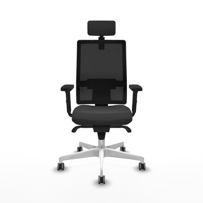 PIQUERAS Y CRESPO Silla de oficina Horna con mecanismo Sincro, Gris oscuro y Negro PIQUERAS Y CRESPO Silla de oficina Horna con mecanismo Sincro, Gris oscuro y Negro