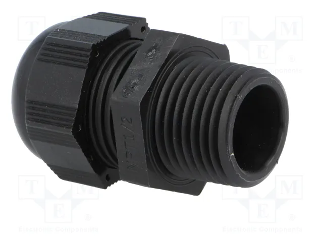 HELU Sello aislante HELUTOP HT-NPT NPT1/2 de poliamida negro