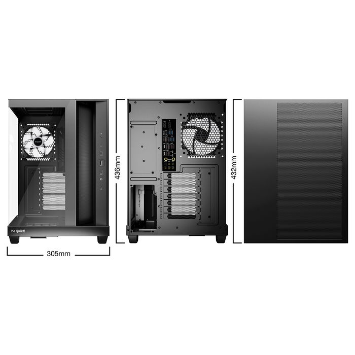 Be Quiet! Light Base 500 LX Black Caja para PC Midi Ventana Negro