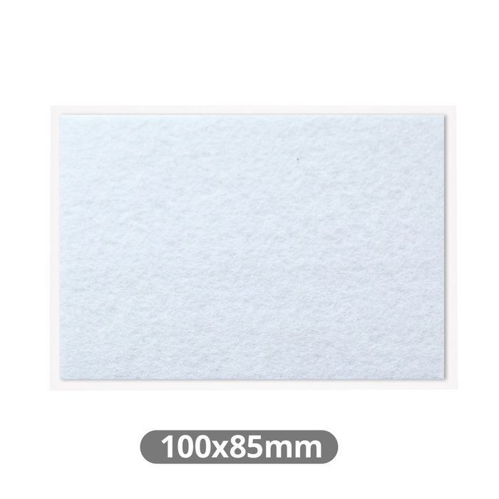 Hantums Fieltro adhesivo cuadrado 100x85mm - Blanco Hantums Fieltro adhesivo cuadrado 100x85mm - Blanco