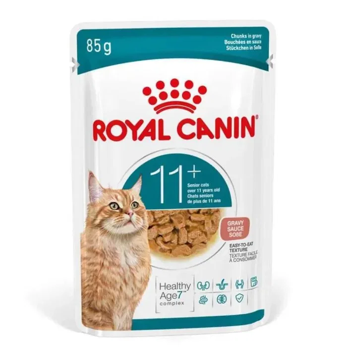 Royal Canin Ageing 11+ Comida Húmeda Salsa Gato Senior 12x85g Royal Canin Ageing 11+ Comida Húmeda Salsa Gato Senior 12x85g