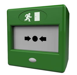 CQR FP3 Pulsador de Superficie Doble Polo Verde