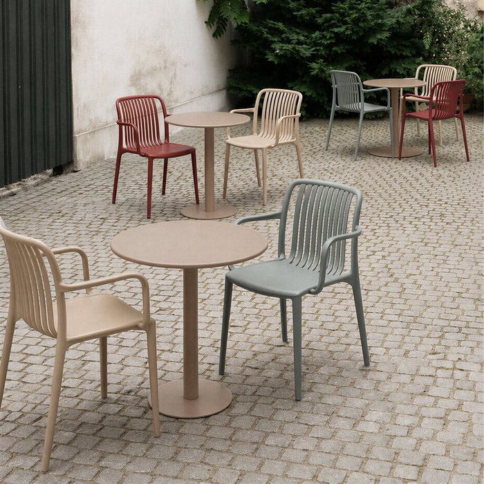 Silla Apilable Polipropileno Exterior 53 X 50 X 77,50 cm (Set de 4) Silla Apilable Polipropileno Exterior 53 X 50 X 77,50 cm (Set de 4)