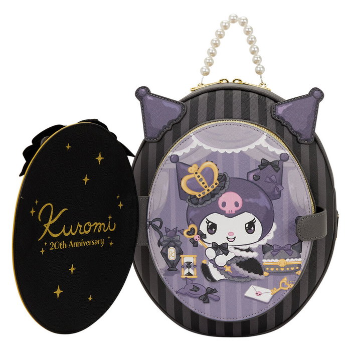 Loungefly Mochila 20th Anniversary Kuromi Hello Kitty 22.86x8.26x27.94cm