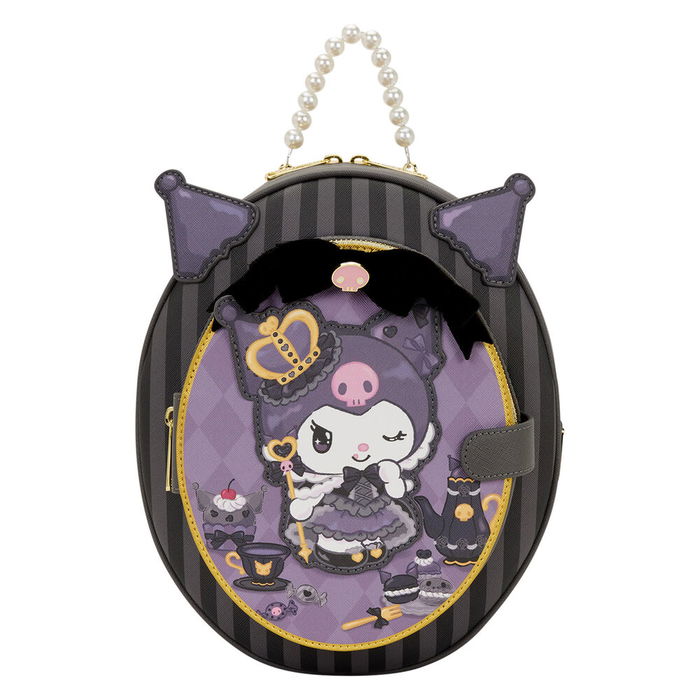 Loungefly Mochila 20th Anniversary Kuromi Hello Kitty 22.86x8.26x27.94cm