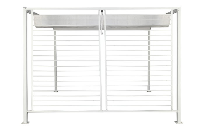DKD Home Decor Pérgola para Terraza y Jardín Blanco 296 x 225 x 296 cm