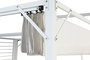 DKD Home Decor Pérgola para Terraza y Jardín Blanco 296 x 225 x 296 cm