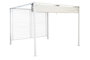 DKD Home Decor Pérgola para Terraza y Jardín Blanco 296 x 225 x 296 cm