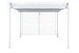 DKD Home Decor Pérgola para Terraza y Jardín Blanco 296 x 225 x 296 cm