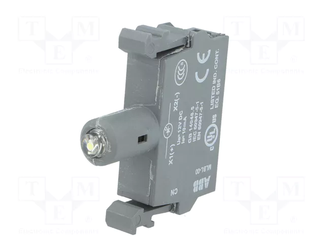 ABB Elemento iluminador LED 22mm blanco 12VDC