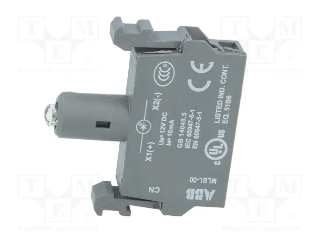 ABB Elemento iluminador LED 22mm blanco 12VDC