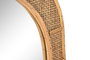 DKD Home Decor Espejo Estilo Scandi Ratán y Cristal Natural 2 x 77 x 51.5 cm
