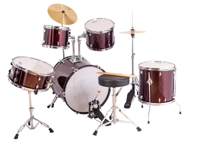 Batería Jinbao Po605 Stage 20 Jazz Roja