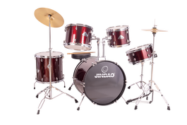Batería Jinbao Po605 Stage 20 Jazz Roja