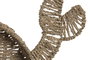 DKD Home Decor Decoración de pared Seagrass y Metal Cangrejo