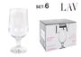 Lav Set 6 Copas Cerveza 375 cc Ø7x17 cm (4 Cajas)