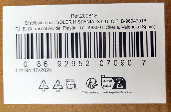 Lav Set 6 Copas Cerveza 375 cc Ø7x17 cm (4 Cajas)