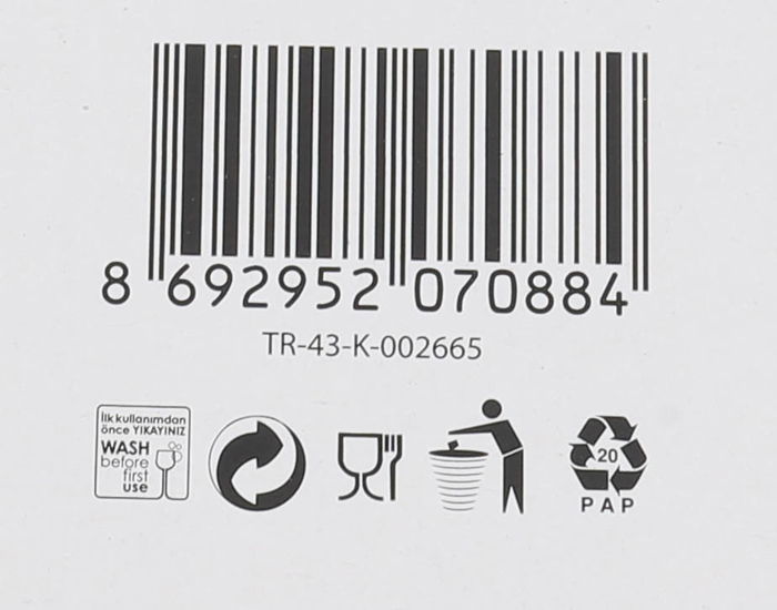 Lav Set 6 Copas Cerveza 375 cc Ø7x17 cm (4 Cajas)