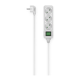 Hama Regleta con Interruptor de 3 Tomas y Cable de 1,4 m