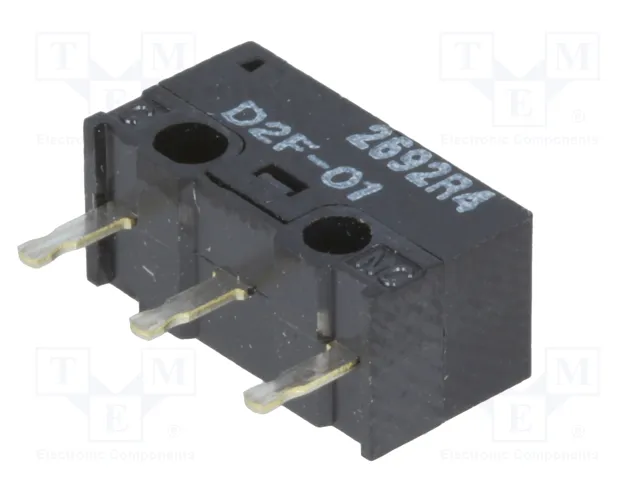 Aratas (Formerly Omron Components) Microconmutador SNAP ACTION D2F SPDT sin palanca