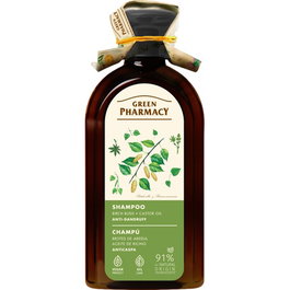 Green Pharmacy Champú Anticaspa Brotes de Abedul y Aceite de Ricino 350 ml