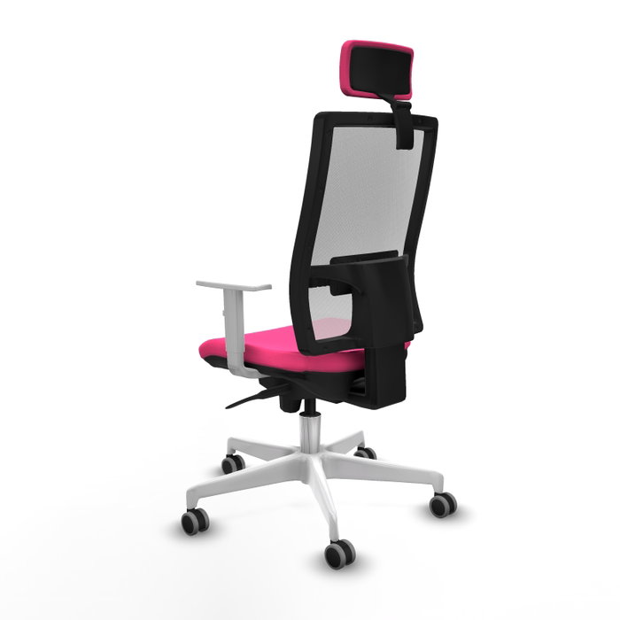 PIQUERAS Y CRESPO Silla de oficina Horna Rosa y Blanco PIQUERAS Y CRESPO Silla de oficina Horna Rosa y Blanco