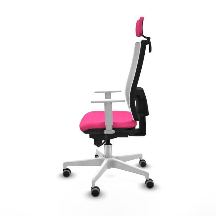 PIQUERAS Y CRESPO Silla de oficina Horna Rosa y Blanco PIQUERAS Y CRESPO Silla de oficina Horna Rosa y Blanco
