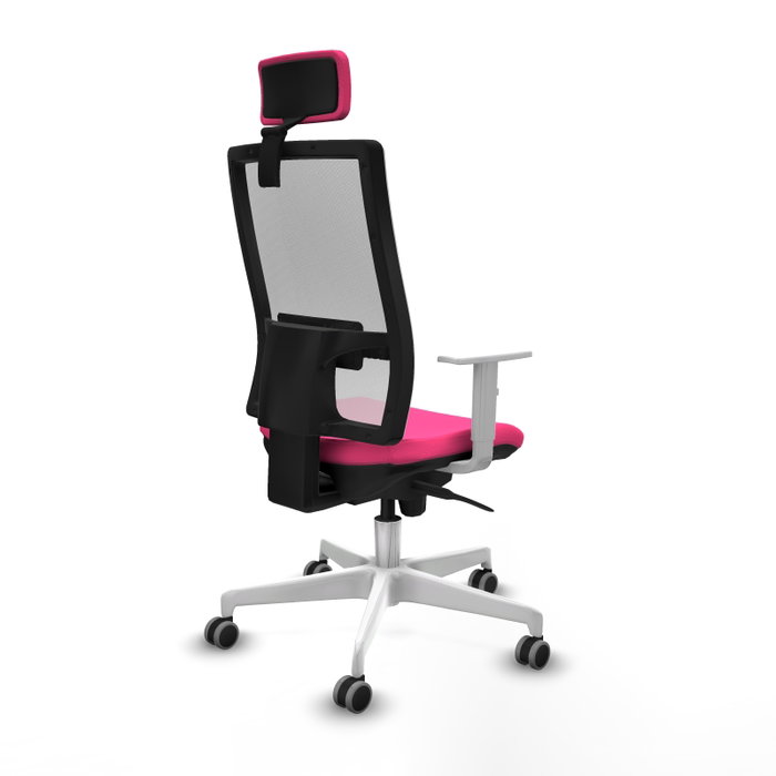 PIQUERAS Y CRESPO Silla de oficina Horna Rosa y Blanco PIQUERAS Y CRESPO Silla de oficina Horna Rosa y Blanco