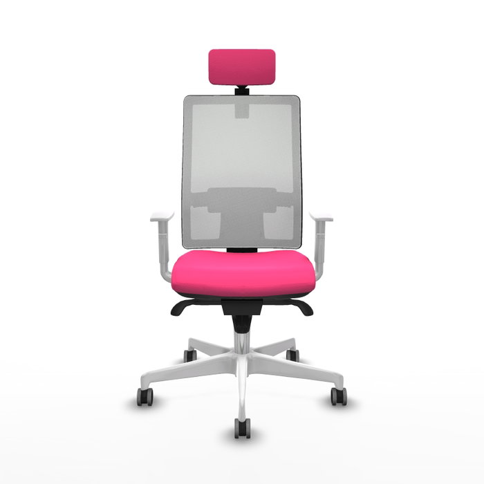 PIQUERAS Y CRESPO Silla de oficina Horna Rosa y Blanco PIQUERAS Y CRESPO Silla de oficina Horna Rosa y Blanco
