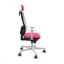 PIQUERAS Y CRESPO Silla de oficina Horna Rosa y Blanco