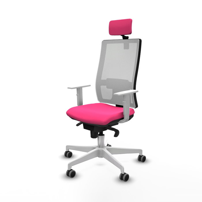 PIQUERAS Y CRESPO Silla de oficina Horna Rosa y Blanco PIQUERAS Y CRESPO Silla de oficina Horna Rosa y Blanco