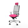PIQUERAS Y CRESPO Silla de oficina Horna Rosa y Blanco