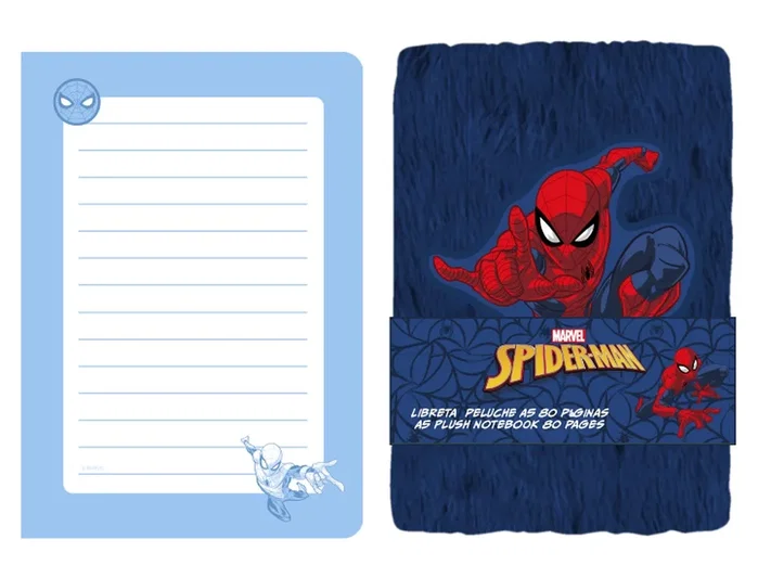 SAFTA Cuaderno de peluche Spiderman Marvel A5 SAFTA Cuaderno de peluche Spiderman Marvel A5