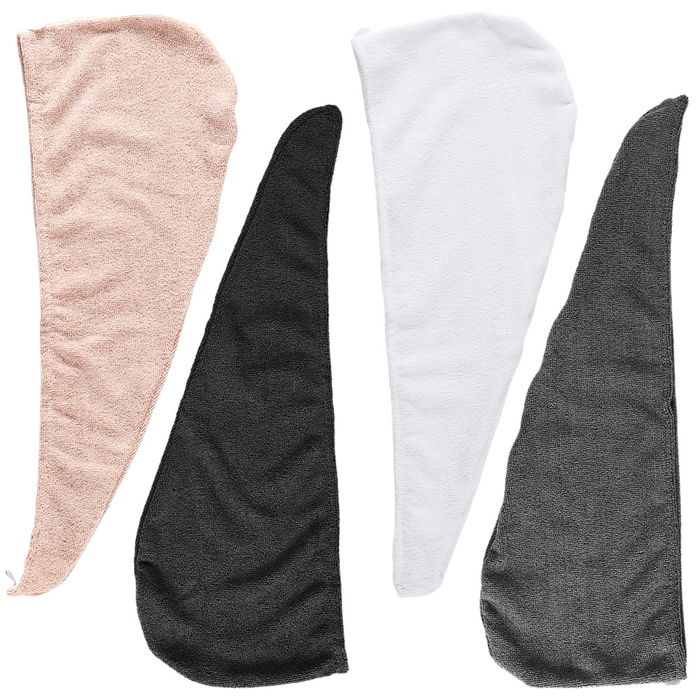 Cosmetic Club Toalla Cabello Microfibra Absorbente Secado Rápido Compacta Colores Surtidos 51x21 cm