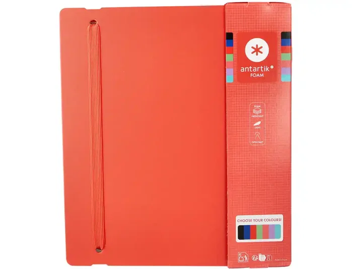 Antartik Carpeta 4 anillas A4 Foam Color Coral