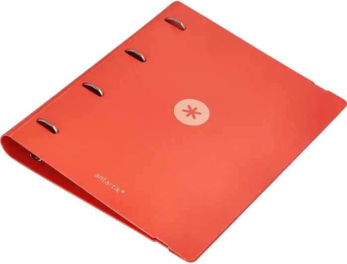 Antartik Carpeta 4 anillas A4 Foam Color Coral