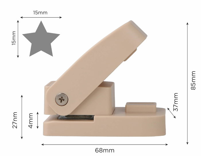 Innspiro Troqueladora Eva Foam Super Punch Estrella 16mm