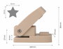 Innspiro Troqueladora Eva Foam Super Punch Estrella 16mm