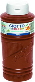 GIOTTO Bote de pintura de dedos 750ml Marrón