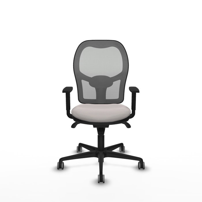 PIQUERAS Y CRESPO Silla de oficina Jorquera, Mecanismo Sincro, Blanco y Gris PIQUERAS Y CRESPO Silla de oficina Jorquera, Mecanismo Sincro, Blanco y Gris