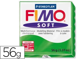 Staedtler Pasta de modelar Fimo Soft 57 gr Verde Tropical blanda y suave