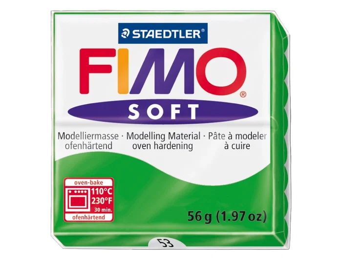 Staedtler Pasta de modelar Fimo Soft 57 gr Verde Tropical blanda y suave